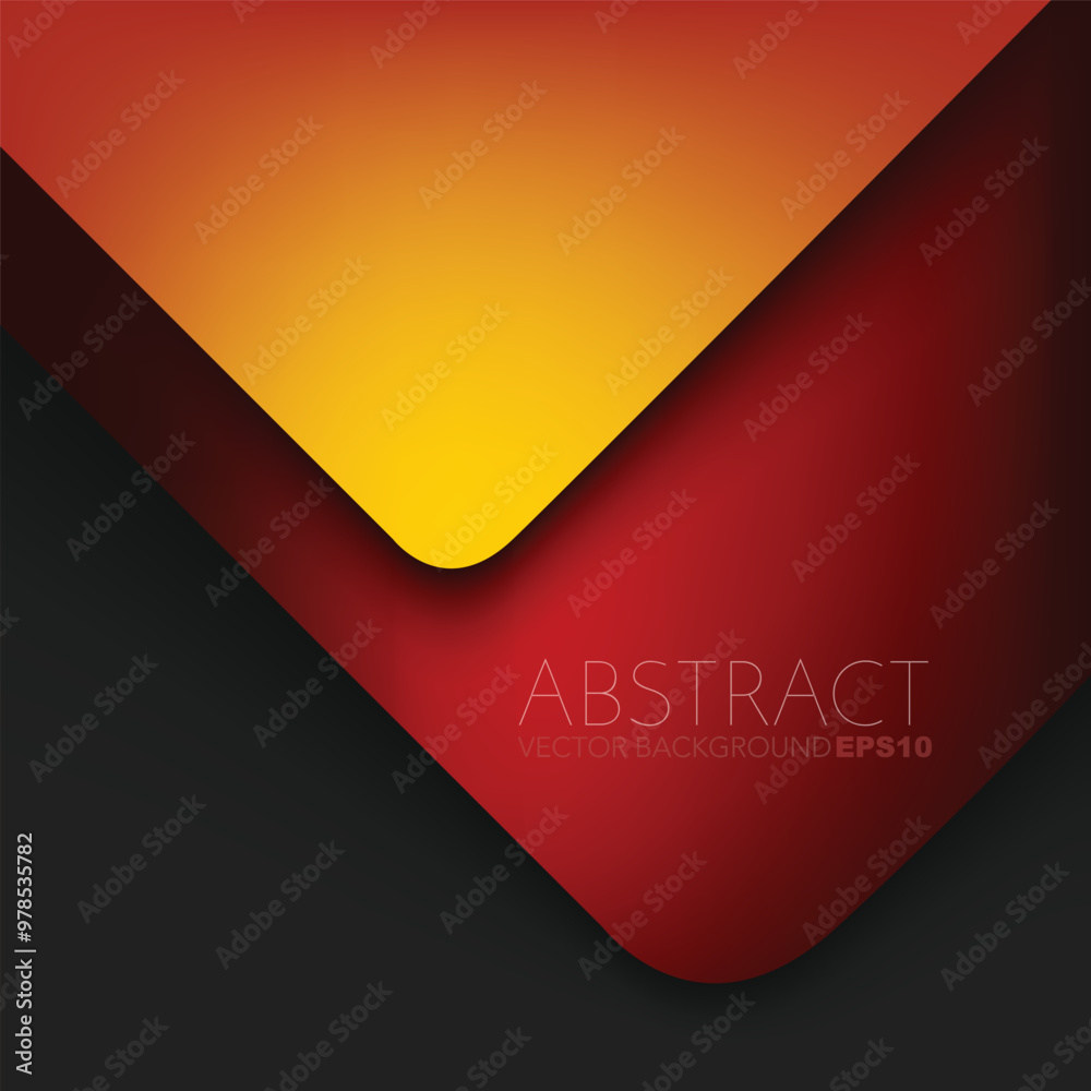 Poster graphic geometric triangle overlap vector layer background for text and message design