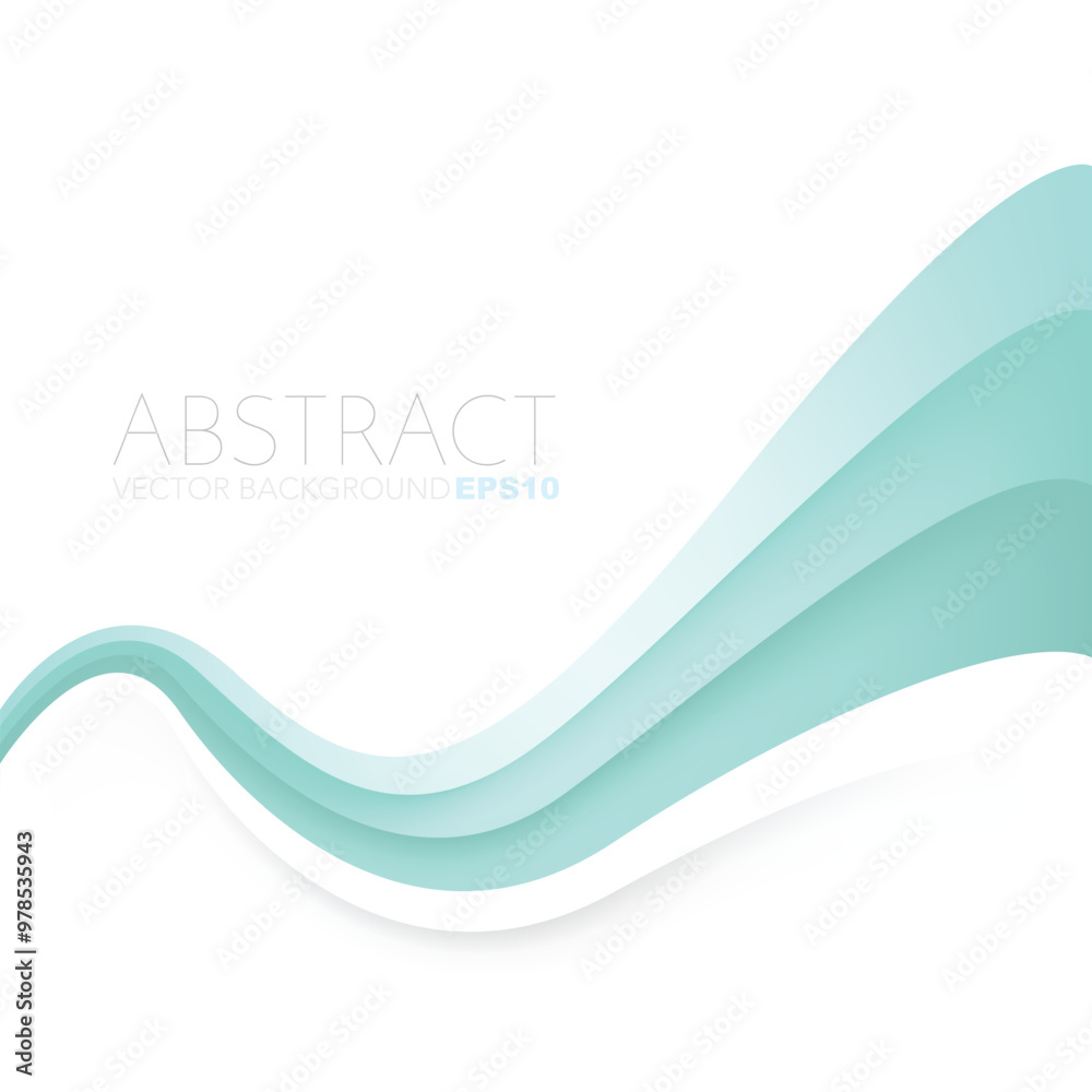 Poster graphic vector curve line overlap background for text and message design