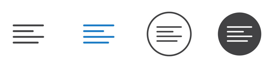 Paragraph icon thin line illustration