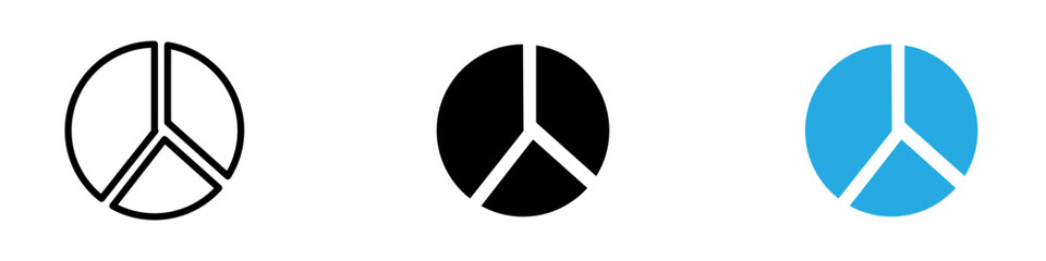 Pie Chart Icon thin line illustration