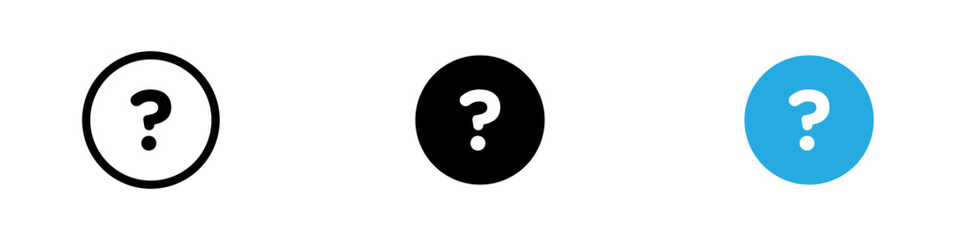Question Icon thin line illustration