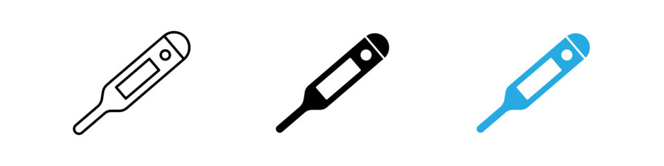 Thermometer Icon thin line illustration