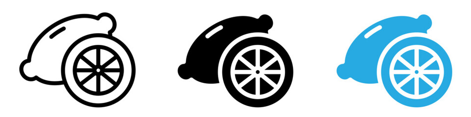 Alternative energy icon thin line illustration