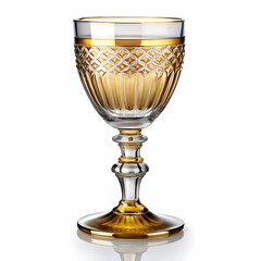 goblet glass with white background