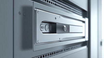 Close-up of a modern electronic device slot, highlighting the sleek design and technological features for contemporary setups.