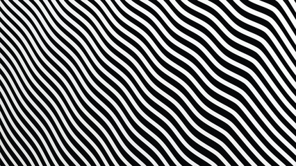 Black and white stripes wave pattern abstract background for backdrop or fabric style