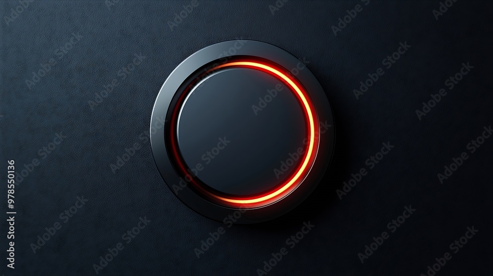Poster Vector Stop Button : Generative AI