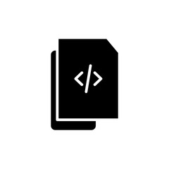 coding glyph icon