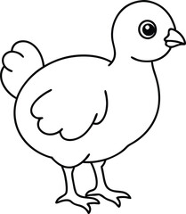 Obraz premium Tiny Turkey Chick Vector Design Kids Will Love 