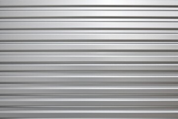Obraz premium Metallic Silver Corrugated Metal Sheet Texture