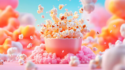 Experience a stellar display with vibrant kernels bursting in a cosmic explosion of flavor and fun