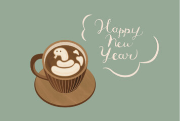 ヘビカフェ年賀状　2025