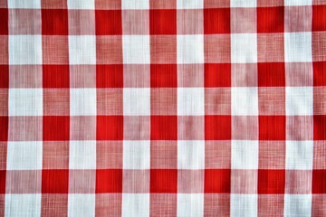 Picnic plaid background, white and red colors