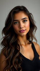 Obraz premium portrait of beautiful american young woman