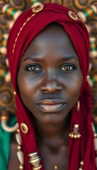 Fototapeta premium portrait of beautiful Comoros woman