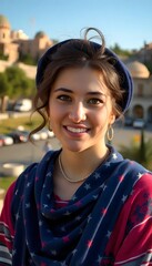 portrait of beautiful Israeli young woman