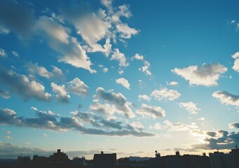 Beautiful Cloudy Sky Over Cityscape