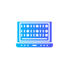 binary code gradient icon