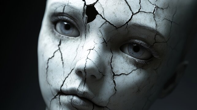 Cracked Doll Face