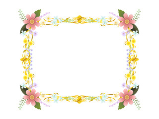 花のフレーム　J-2