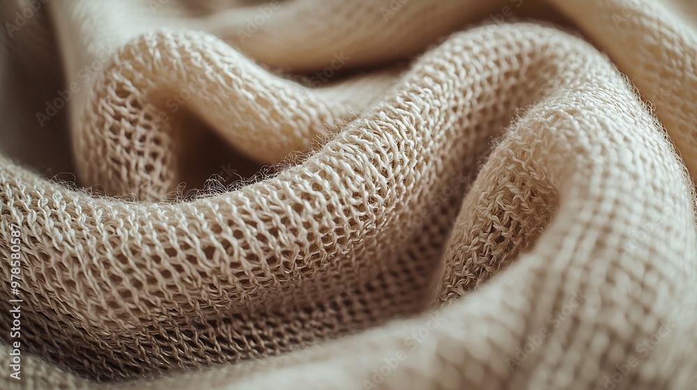 Poster beige textile background texture pattern : generative ai