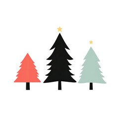 Obraz premium Christmas Tree And Decoration isolated on Transparency Background, Generative AI