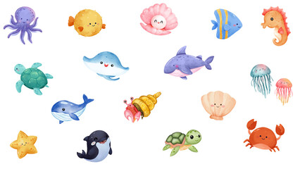 Animals in the sea 