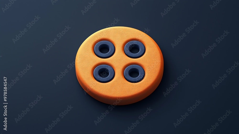Aufkleber Vector Button for Web Design Tablet or PC Illustration in EPS 10 : Generative AI
