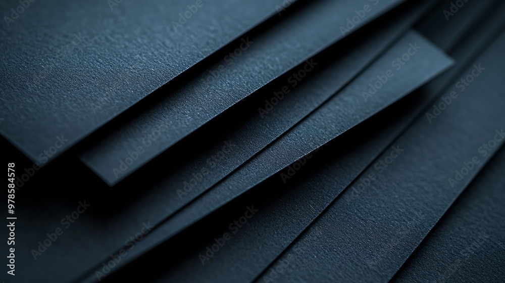 Poster Black Paper Texture with Vignette : Generative AI