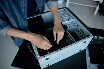 IT Engineer installing Hardware Equipment Development Facility Engineer  Maintenance computer...
