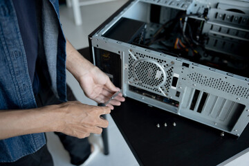 IT Engineer installing Hardware Equipment Development Facility Engineer  Maintenance computer...
