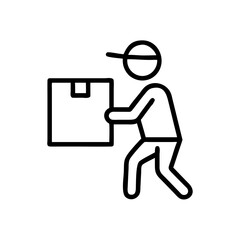 Icon Vector Business package delivery