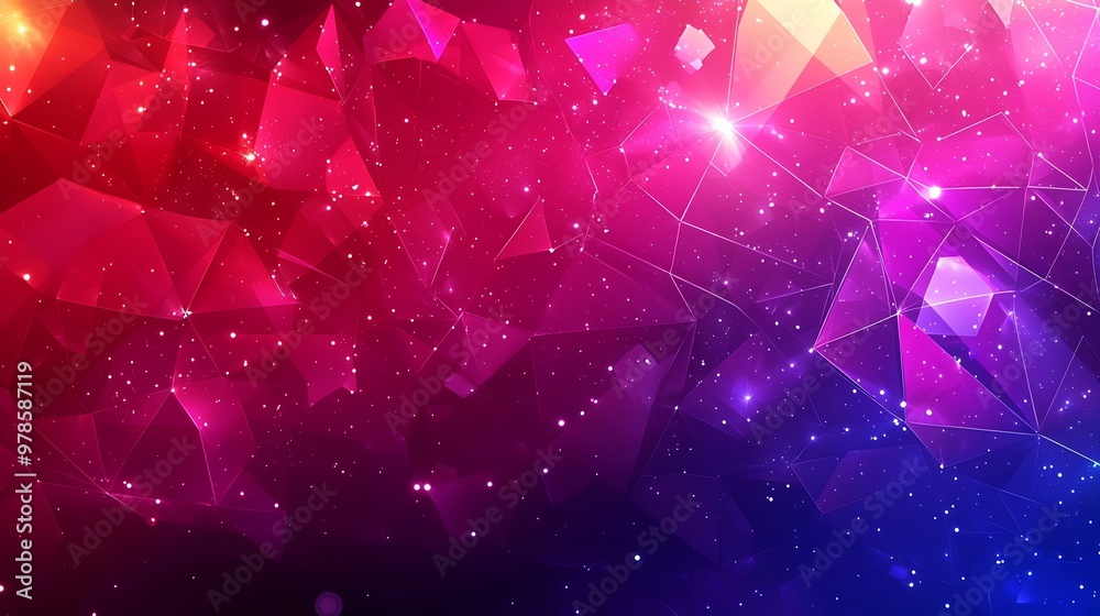 Aufkleber Polygonal Vector Background in EPS 10 : Generative AI