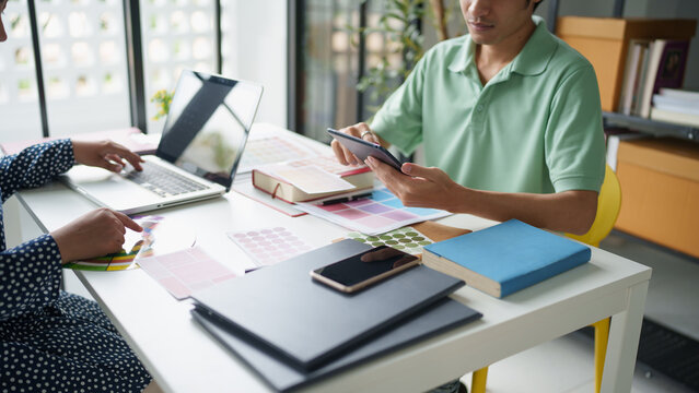 Business People Meeting Design Ideas professional investor working new start up project. business workers working discussing together planning in office. - Powered by Adobe