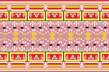 Nature vintages geometric pixel art pattern ,ethnic, seamless pattern,vector,, perfect for fabric print ,cloth ,dress ,carpet, curtains, blanket, rug, women carpet fabric,wallpaper ,background