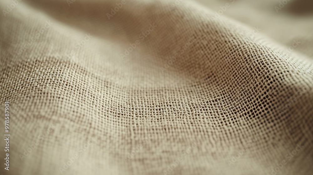 Poster beige canvas texture : generative ai