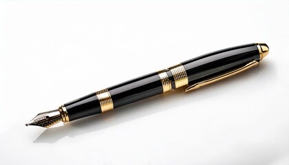 Naklejka premium Gold Trim Fountain Pen