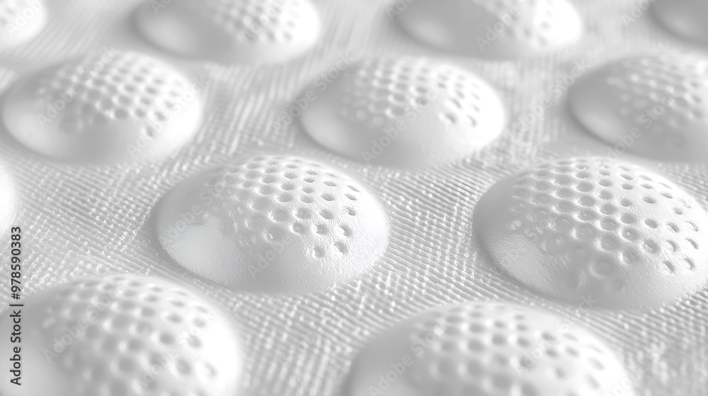 Poster Bubble Wrap Texture Pattern Tile Background : Generative AI