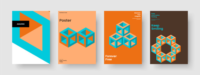 Isolated Book Cover Template. Geometric Background Design. Abstract Flyer Layout. Poster. Brochure. Report. Business Presentation. Banner. Journal. Advertising. Notebook. Leaflet. Handbill