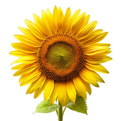 Sunflower Isolated on Transparent Background - High-Quality Image
