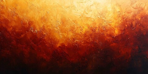 Obraz premium A warm, abstract gradient background in burnt orange and amber, perfect for Thanksgiving and Halloween designs with copy space for text overlay.