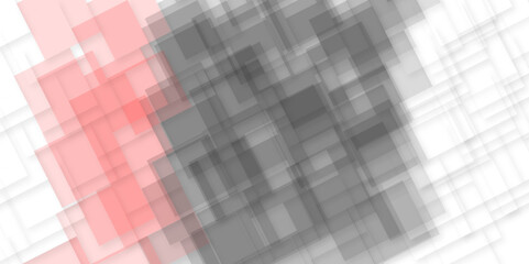 Black and red square grunge squares abstract banner design. Geometric tech vector background.