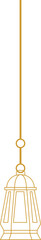 Islamic Hanging Lantern Outline