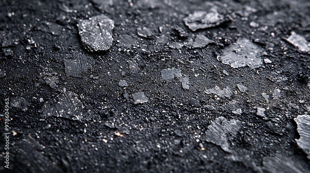 Poster Black Dusty Scratchy Background Texture : Generative AI