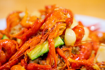 Garlic crayfish