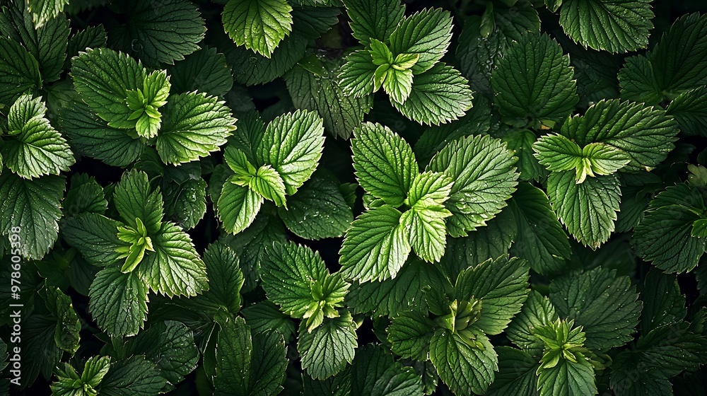 Poster natural wild strawberry berries texture or background top view : generative ai