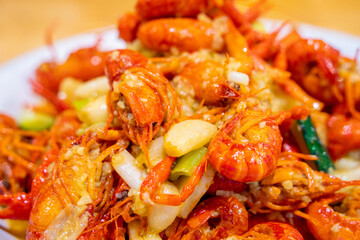 Garlic crayfish