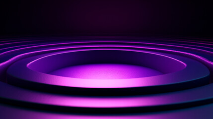 A mesmerizing abstract background featuring concentric circles in vibrant purple tones, perfect for creative designs and visuals.