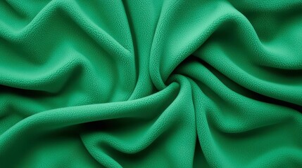 Obraz premium Dark Green Fleece Background, a soft textured surface in deep green, perfect for highlighting products or creative designs, with ample space for visual elements.