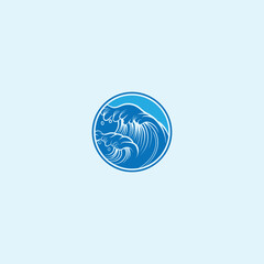 wave logo vector